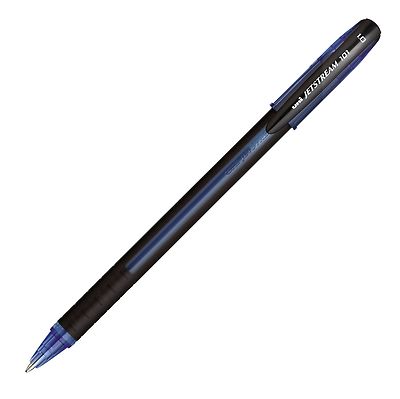 1768012 Uni-Ball Jetstream 101 Roller Ball Pen, Blue Ink, Bold Tip, 1 Each