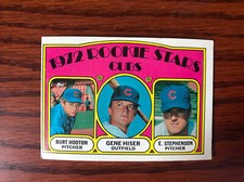 1972 TOPPS BURT HOOTON #61 CUBS ROOKIE STARS RC
