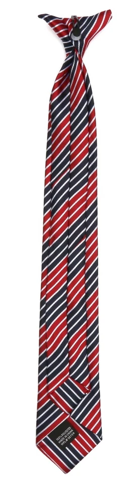 Corbata con clip a rayas multicolor roja Nordsrom para niños talla única L17833 Foto 2 de 4