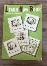 Vintage Learn How Book No 170 Crochet Knitting Tatting Embroidery 1941 Paperback