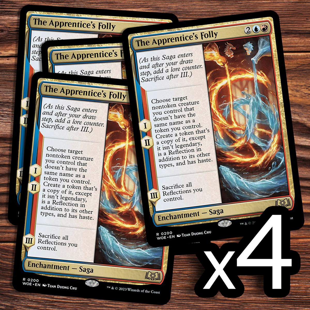 4x The Apprentice's Folly - NM - Wilds of Eldraine - MTG | eBay