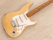 1956 Fender Stratocaster Vintage Guitar One-piece Ash, Blonde W/ V Neck, Case