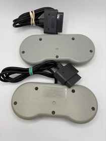 SALE! Set of 2 OEM Authentic Nintendo SNES Super Famicom Controller - TESTED -22