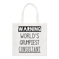Achtung Weltweit Grumpiest Berater Regular Tragetasche Toll Beste Lustig Shopper