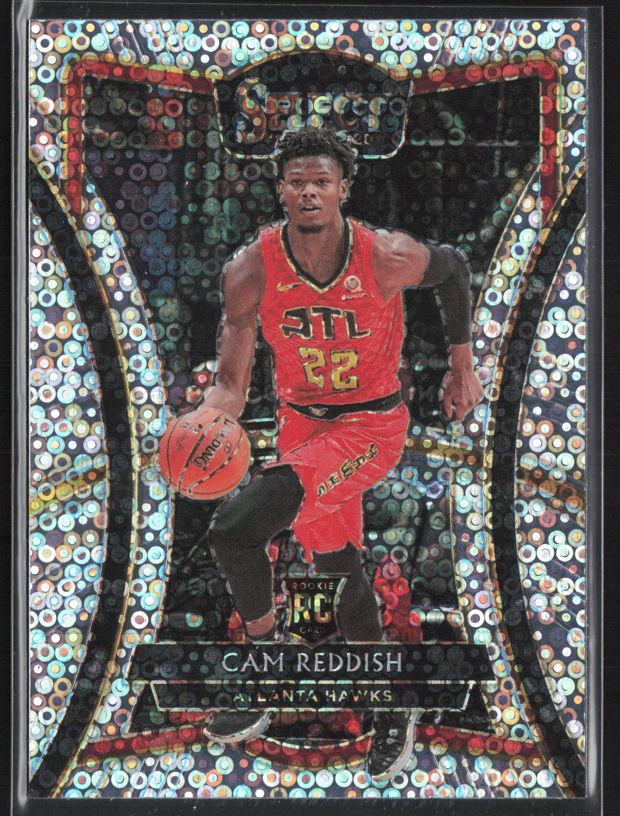 2019 Select Cam Reddish Silver Disco Prizm Rookie Card RC Premier #144