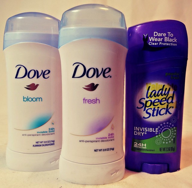 DOVE FRESH / BLOOM INVISIBLE SOLID ANTIPERPIRANT DEODORANT + LADY SPEED STICK eBay