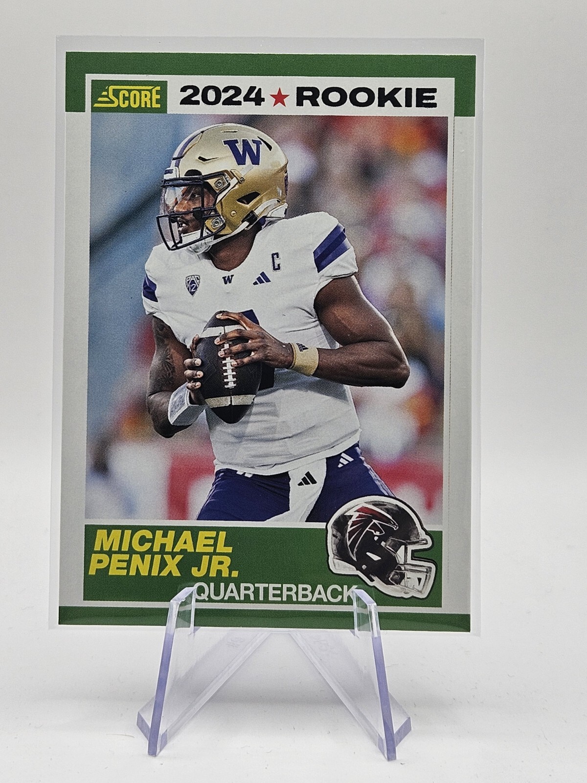 Panini Score 2024 -Michael Penix Jr-  Throwback Rookie (RC) - Atlanta Falcons