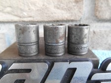 SNAP ON TOOLS LOT OF 3 VINTAGE 1/2" SHORT SOCKETS 3/8"DRIVE  F-160 FS-161
