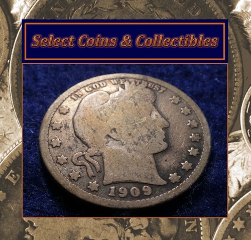 1909 Barber Quarter - Nice Pleasing Circulated Example! #3326 - Picture 1 of 10