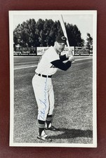 1960-61 Tito Francona *SIGNED* Cleveland Indians Photo Postcard (3.5x5.5) ~RARE
