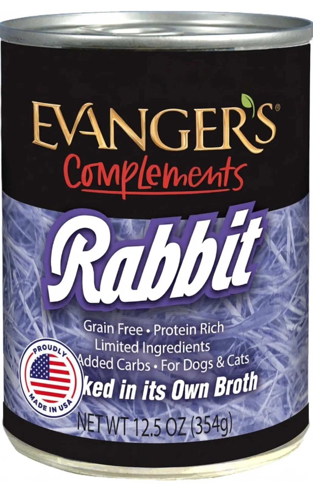 Evanger's Complements Vegetarian Dinner 12 - 12.5oz cans for Dogs & Cats 01/2029