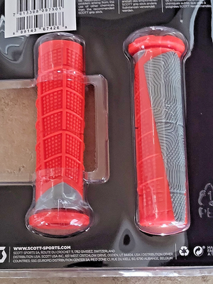 SCOTT Red/Gray Deuce ATV Grips - 217892-5858