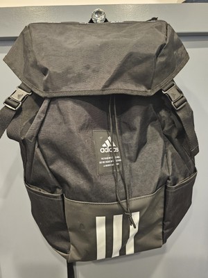 Adidas Backpack, Black, 3 Stripes New