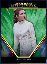 Star Wars Card Trader 24 Masterwork Chrome Green Leia Organa Digital