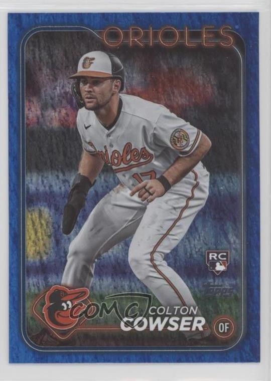 2024 Topps Series 1 Blue Holofoil 963/999 Colton Cowser #257 wq8