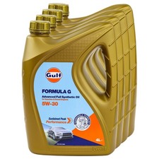 Motoröl Gulf Formula G 5W-30 4 X 4 Liter für Seat Skoda Smart Subaru Suzuki VW