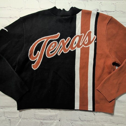 Womens Large Vintage Style Texas Longhorns Cropped Cardigan Full Button NEW - Picture 18 of 19