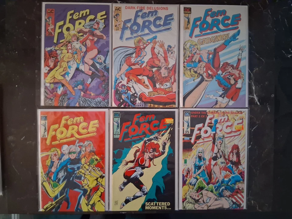 ¡FEMFORCE! Gran Lote de 22 AC Comics Bill Negro GGA En muy buen estado o mejor, ¡ver descripción! Foto 3 de 4