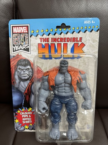 Hasbro Marvel Legends 80th Retro Vintage Avengers GRAY HULK 8”Figure 2018