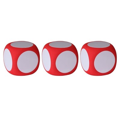 3Pcs Multipurpose White Boards Dices Educational Dices Dry Erases Cube Write on
