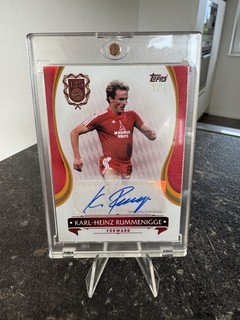 Topps Karl Heinz Rummenigge 1/1 /1 One of One Auto Autograph FC Bayern 125 Jahre