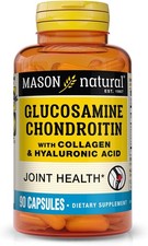 MASON NATURAL Glucosamine Chondroitin with Collagen  Hyaluronic Acid, 45-Day Su