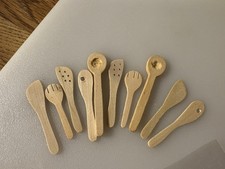 Lot of 10 Dollhouse Miniature Kitchen Utensils