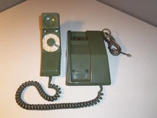 VINTAGE 1970'S NORTHERN TELECOM ELECTRIC ROTARY DIAL CONTEMPRA TELEPHONE GREEN