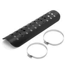 Motorcycle Heat Shield Metal Exhaust for Universal with Ventilation Hole, Pipe