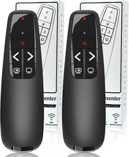 2 PCS Wireless Presenter Remote RF Computer Clicker PowerPoint Slideshow