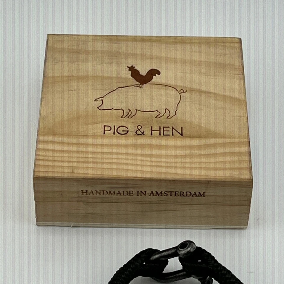 Pulsera de Colección Cerdo y Gallina Salada Steve Ejército M Cierre de Cuerda Hecha a Mano Amsterdam Foto 2 de 4