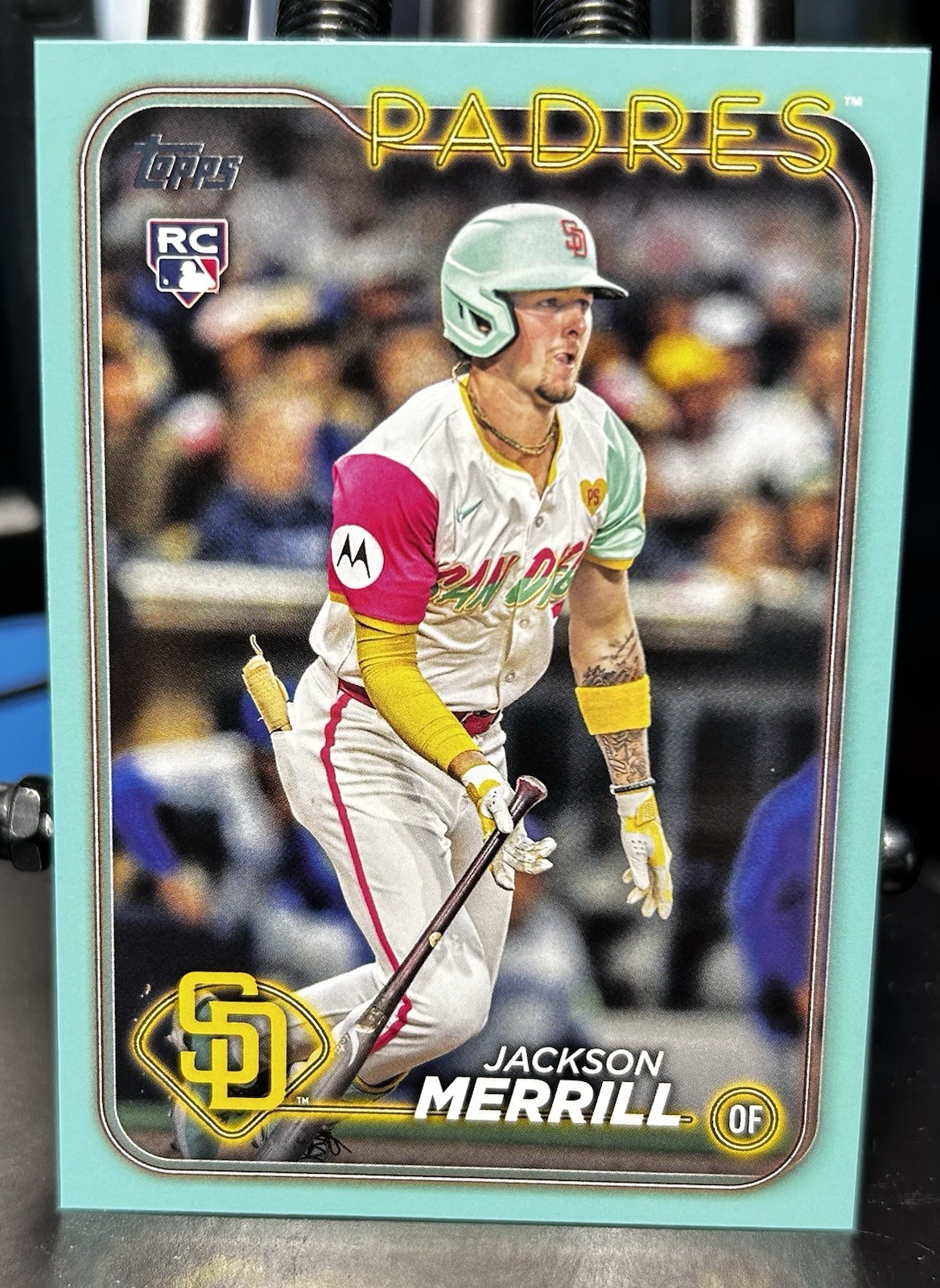 2024 Topps Update Jackson Merrill #US210 (RC) Aqua Parallel