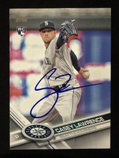 2017 Topps Update Casey Lawrence Signed Rookie Card US89 Mariners Autograph Auto