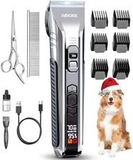 Professional PET CLIPPERS Dog Grooming Kit Heavy Duty Trimmer Thick Hair US
