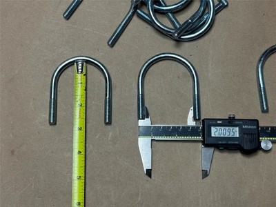 180x PC U-Bolt 2'' Wide ID, 2-5/8'' Long ID, 5/16''-18 Thread