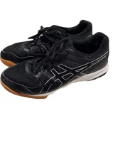 Size 8.5 - Asics Gel Rocket Black Volleyball Shoes Athletic Sneaker Gym Workout