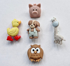 Buttons Novelty Dress it up 3D Embellishments - Animals - 50 design - Baby Craft