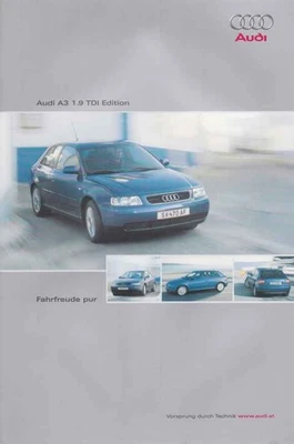 Catalogue Brochure Audi A3 1.9 TDI Edition 05/2002 Autriche Österreich - Photo 1/2