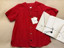 visvim Dugout Shirt Red Size 2 Cotton Button-up Baseball Jersey