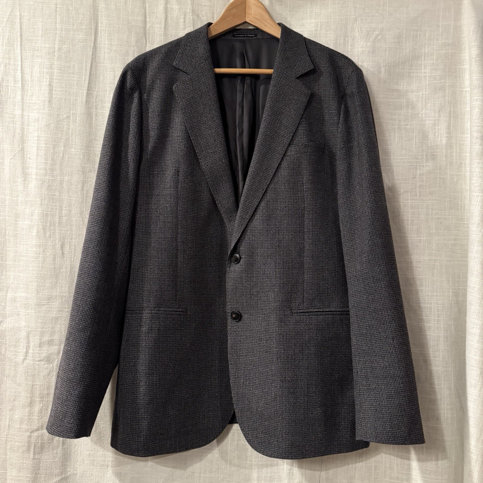 Reiss Blazer Men Wool Blend Size 42