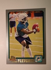 2001 Topps Rookie #312 Jamar Fletcher Miami Dolphins Football Card . rookie card picture