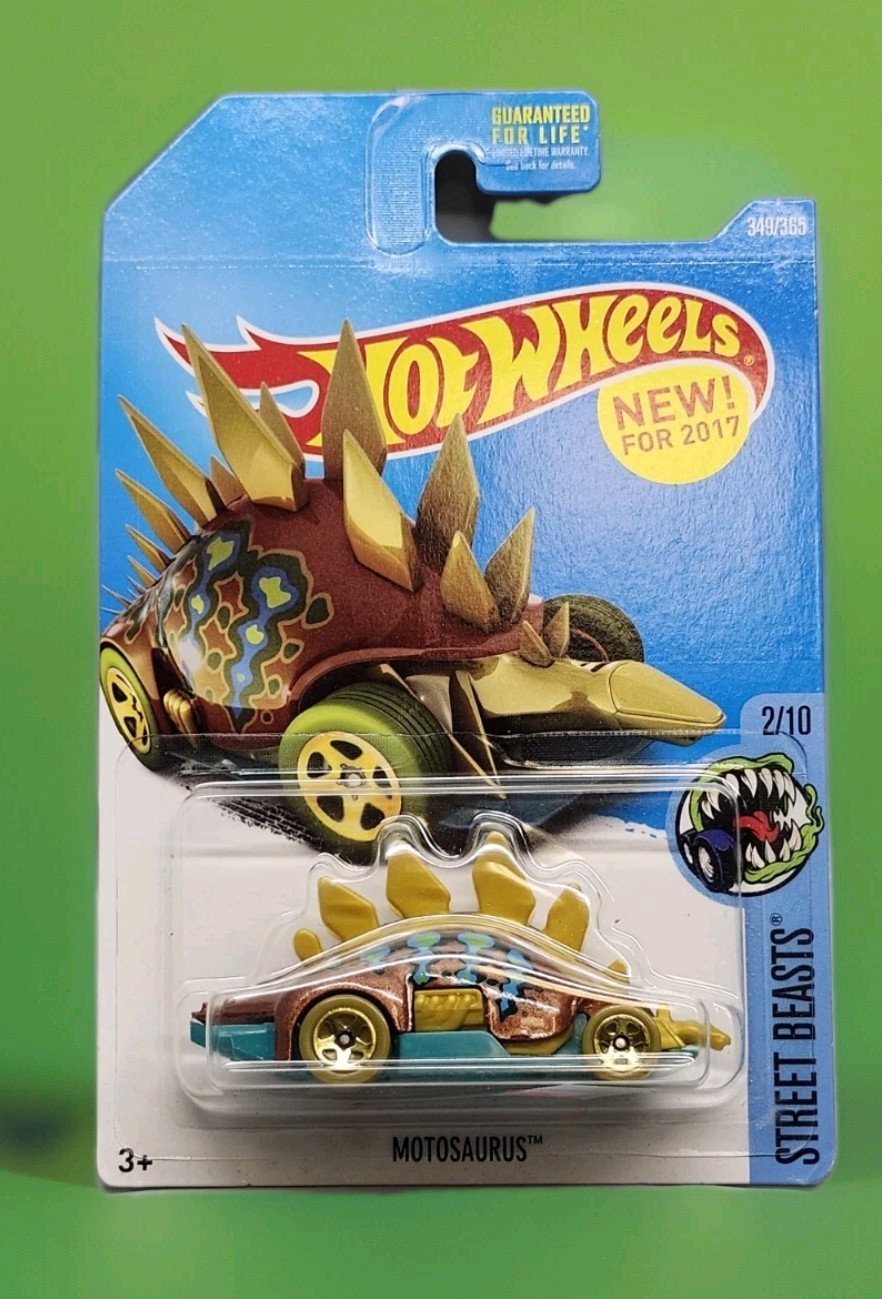 Mattel Hot Wheels Hw Street Beast 2/10 1637n Motosaurus Toy Car New Read
