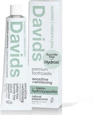 Davids Fluoride-Free Nano Hydroxyapatite Toothpaste, Enamel Remineralizing..