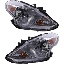 Headlight For 2015-2019 Nissan Versa Pair Driver and Passenger Side CAPA