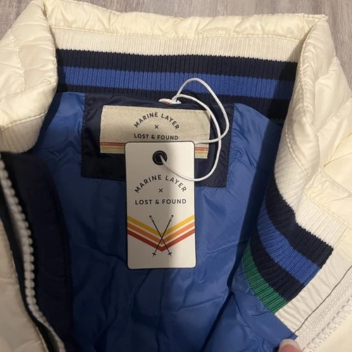 NWT Marine Layer Zurich Puffer Jacket Mens Size L LARGE ML x LF Lost Found NEW image 4