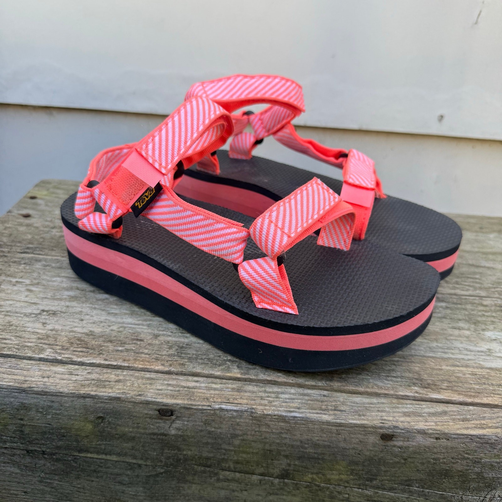 Teva 1008844 Universal Platform Strap Sandal Pink… - image 1