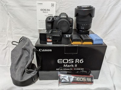 Canon EOS R6 Mark II Mirrorless Camera - Black (kit with 24-105mm f/4 Lens)