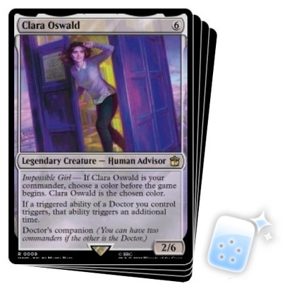 CLARA OSWALD X4 Universes Beyond: Doctor Who Magic MTG MINT CARD