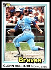 Glenn Hubbard 1981 Donruss #459 Braves MLB READ FREE SHIPPING AutographDen