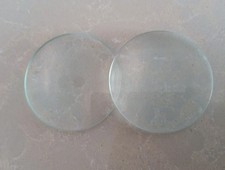 2PC 63.5mm Optical Double Convex Lens Magnifying Glass Lenses NOS
